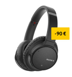 Headphones Sony WH-CH700N Wireless Noise Cancelling Pretos