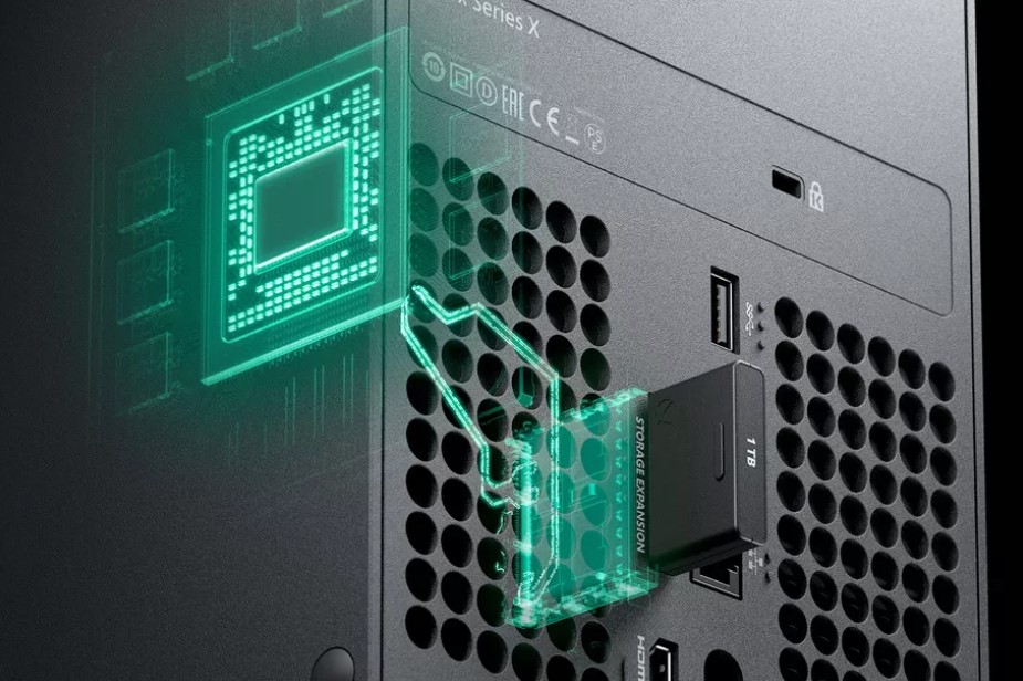 "Cartão de memória" SSD da Xbox Series X