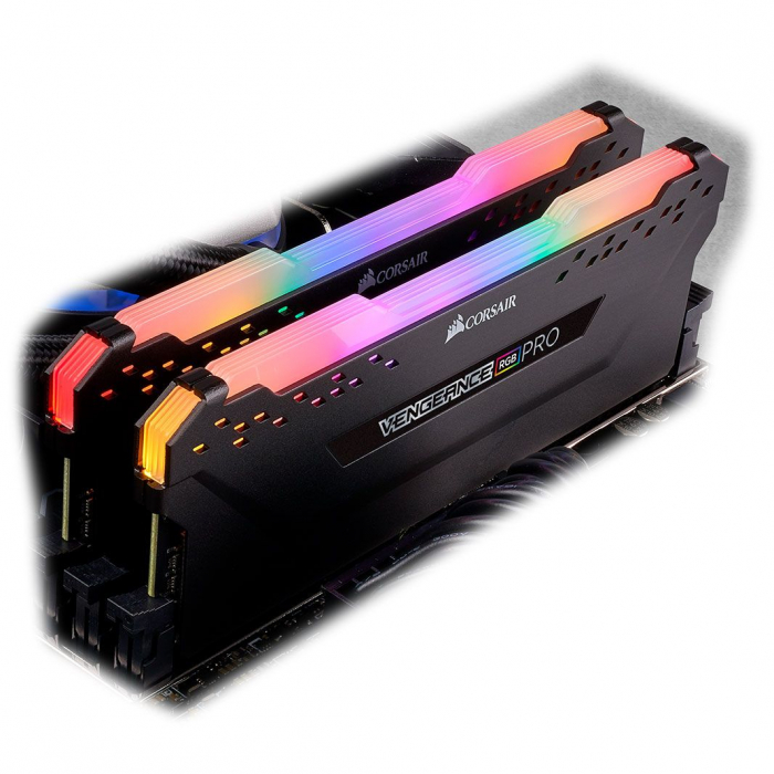 Memória RAM Corsair Vengeance RGB Pro 16GB (2x8GB) DDR4-3200MHz CL16 Preta
