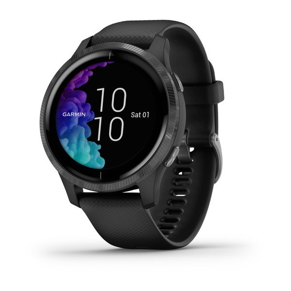Smartwatch Garmin Venu Preto c/ Material Cinzento Ardósia
