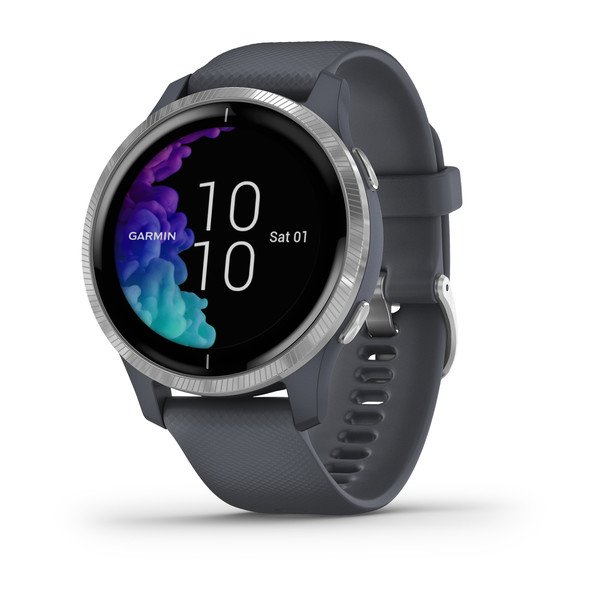 Smartwatch Garmin Venu Azul Granito c/ Material Prateado