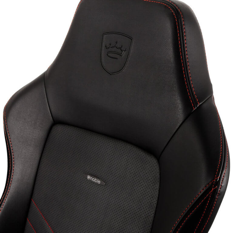 Cadeira Gaming Noblechairs HERO PU Leather Preta/Vermelha