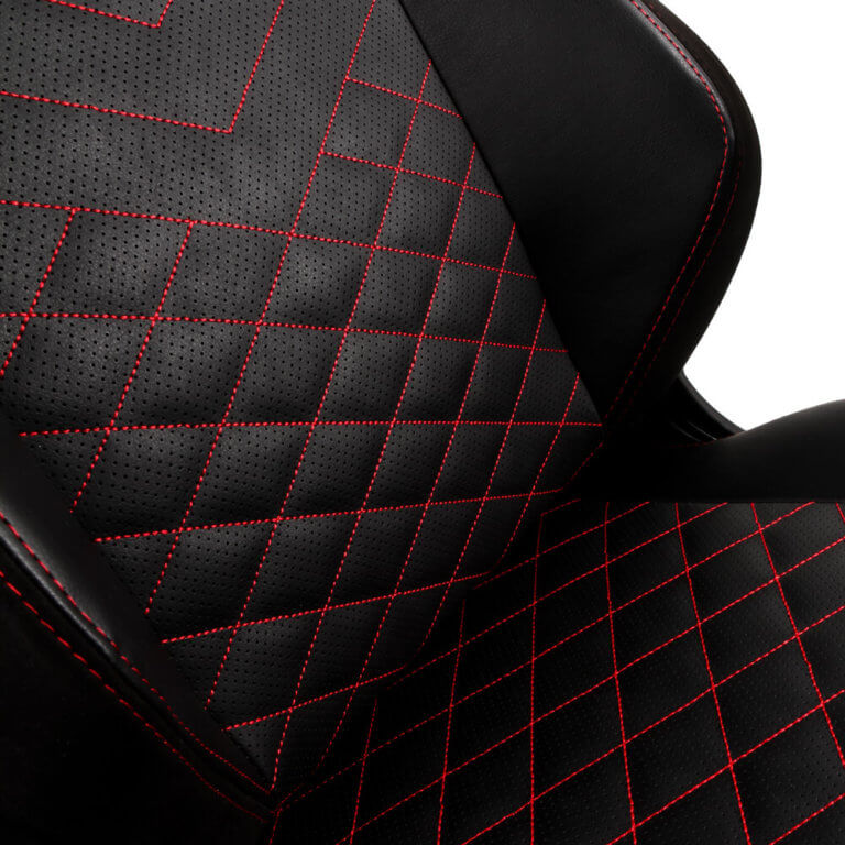 Cadeira Gaming Noblechairs HERO PU Leather Preta/Vermelha