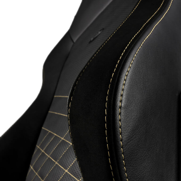 Cadeira Gaming Noblechairs HERO PU Leather Preta/Dourada