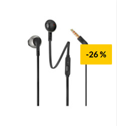 Auriculares JBL T205 Pretos