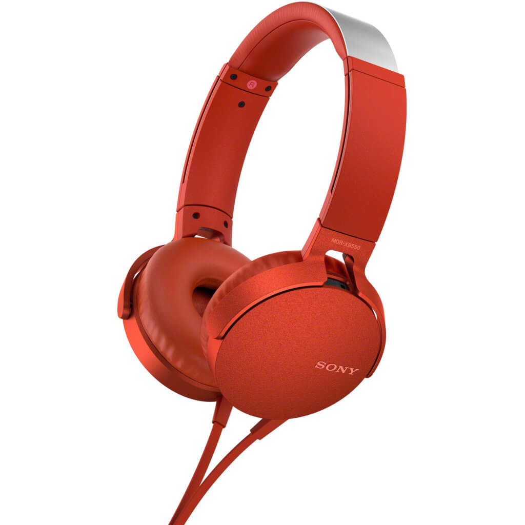 Headphones Sony XB550AP Extra Bass Vermelhos