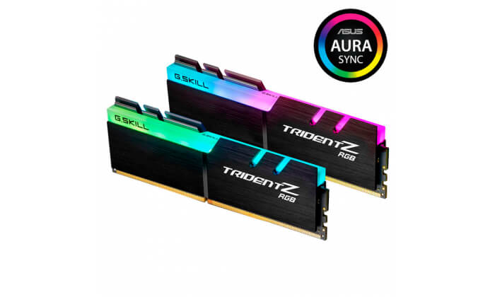 Memória RAM G.SKILL Trident Z RGB 16GB (2x8GB) DDR4-4000MHz CL16 Preta