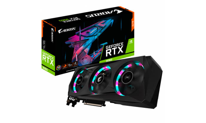 Placa Gráfica Gigabyte Aorus GeForce RTX 3060 Elite 12GB GDDR6
