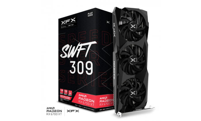 Placa Gráfica XFX Radeon RX 6700 XT Speedster SWFT 309 Core Gaming 12GB GDDR6