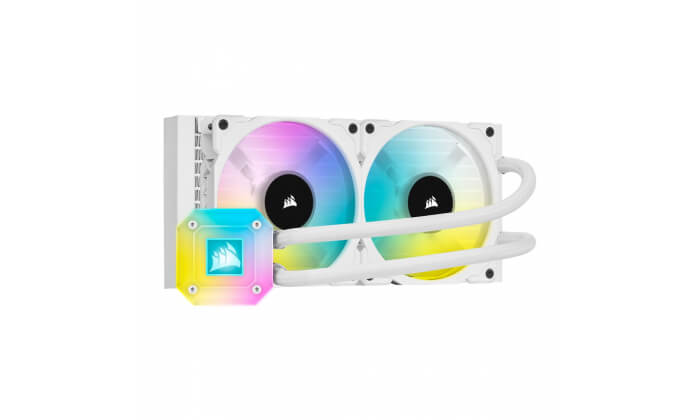 Water Cooler CPU Corsair iCUE H100i RGB Elite Capellix 240mm Branco
