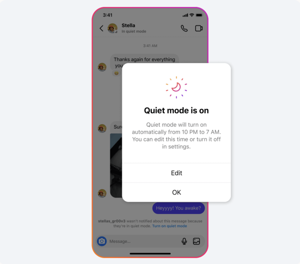Instagram Cria um Novo 'Modo Silencioso' para Reduzir a Sobrecarga das