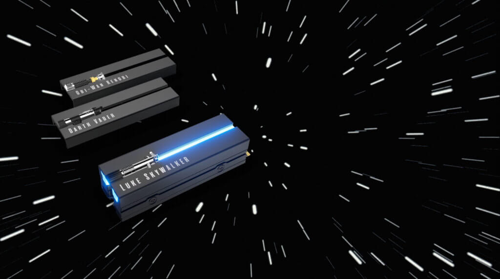 Lightsaber Collection Special Edition FireCuda PCIE Gen 4 NVMe SSD.3