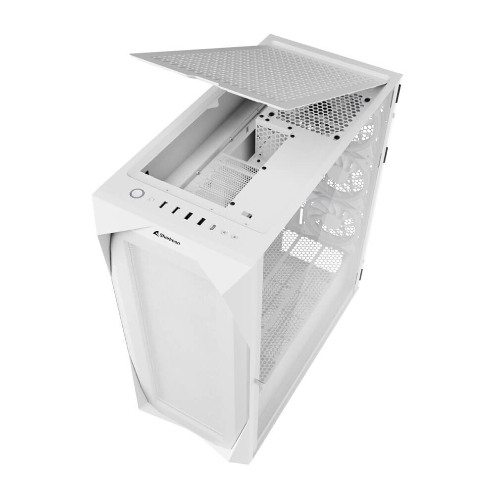 Sharkoon_REV300 White ATX PC Case.4