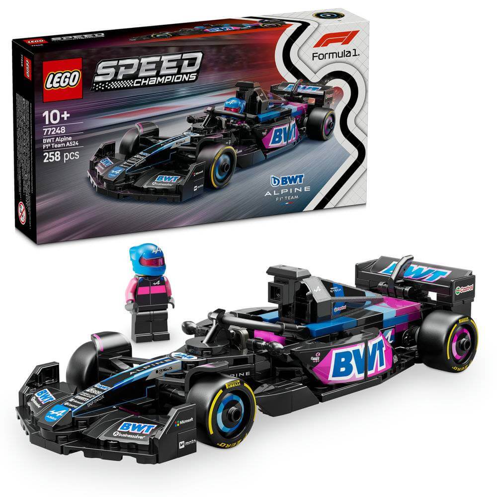 LEGO Speed Champions - Carro de Corrida BWT Alpine F1 Team A524 - 258 Peças - Item 77248