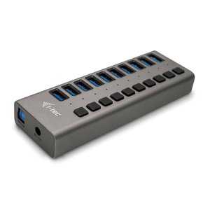 Estação de Carregamento i-tec U3CHARGEHUB10 USB 3.0 Charging HUB 10-Port + Power Adapter 48W