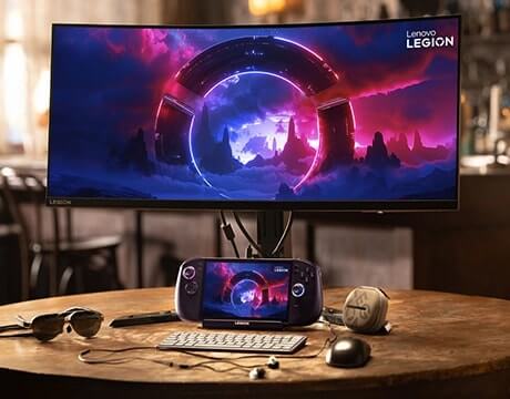 Ligar e joga - O Legion Go S possui duas portas USB4 Type-C para uma conetividade sem esforço com bases de ligação e monitores através de DisplayPort 1.4. Desfruta de transferências rápidas de ficheiros a 40 Gbps ou melhora o teu jogo, adapta qualquer configuração para uma versatilidade suprema.