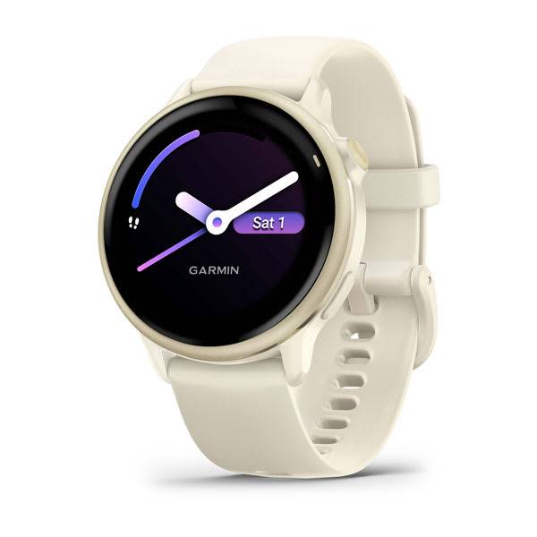 Vívoactive 6 (42mm) Dourado Lunar com Bracelete Branco Osso