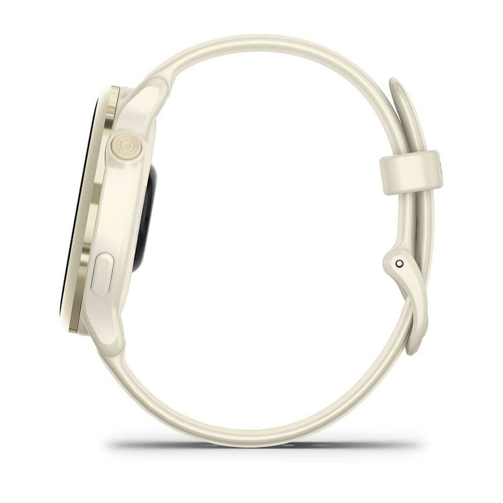Vívoactive 6 (42mm) Dourado Lunar com Bracelete Branco Osso