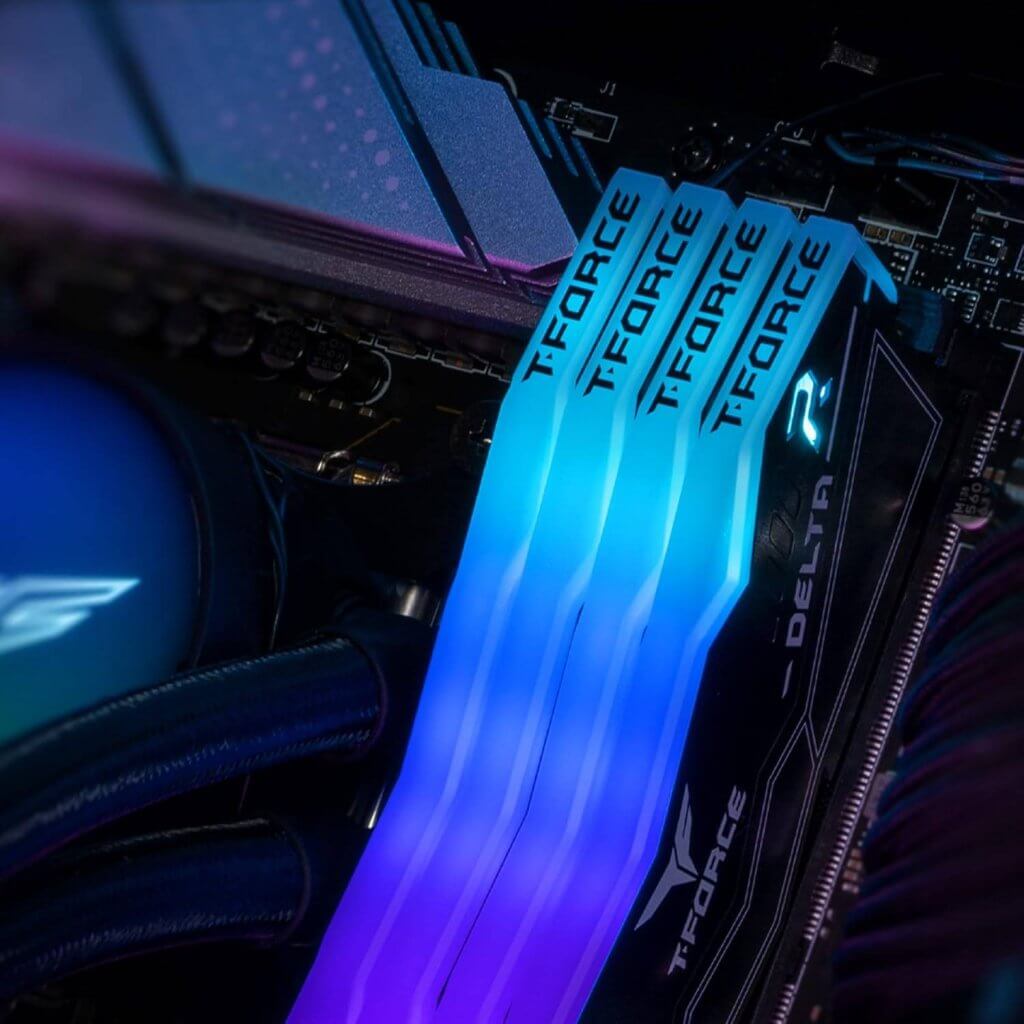 Memória RAM UDIMM TEAMGROUP Delta RGB 16GB (2x8GB) DDR5-6000MHz Preta (3)