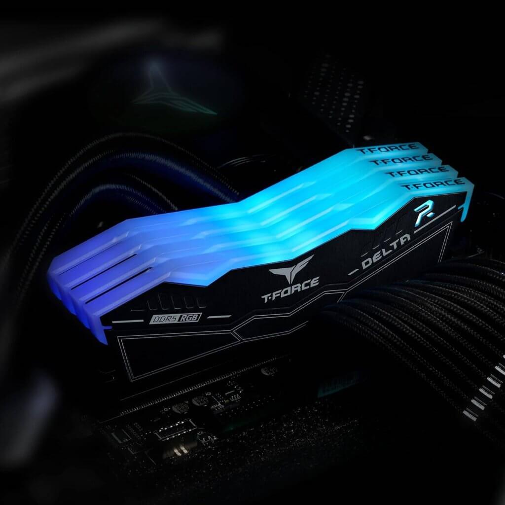Memória RAM UDIMM TEAMGROUP Delta RGB 16GB (2x8GB) DDR5-6000MHz Preta (6)