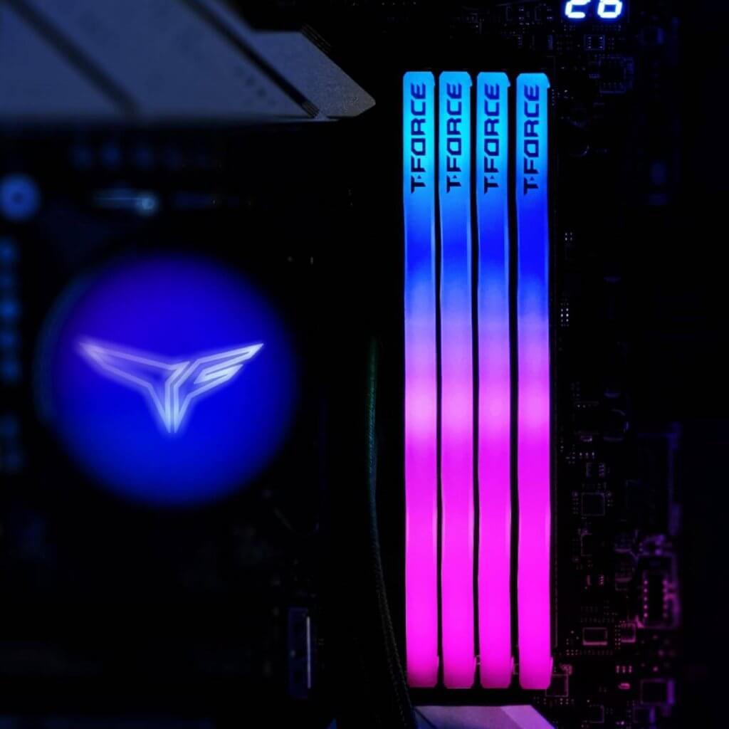 Memória RAM UDIMM TEAMGROUP Delta RGB 32GB (2x16GB) DDR5-6000MHz Branca (11)