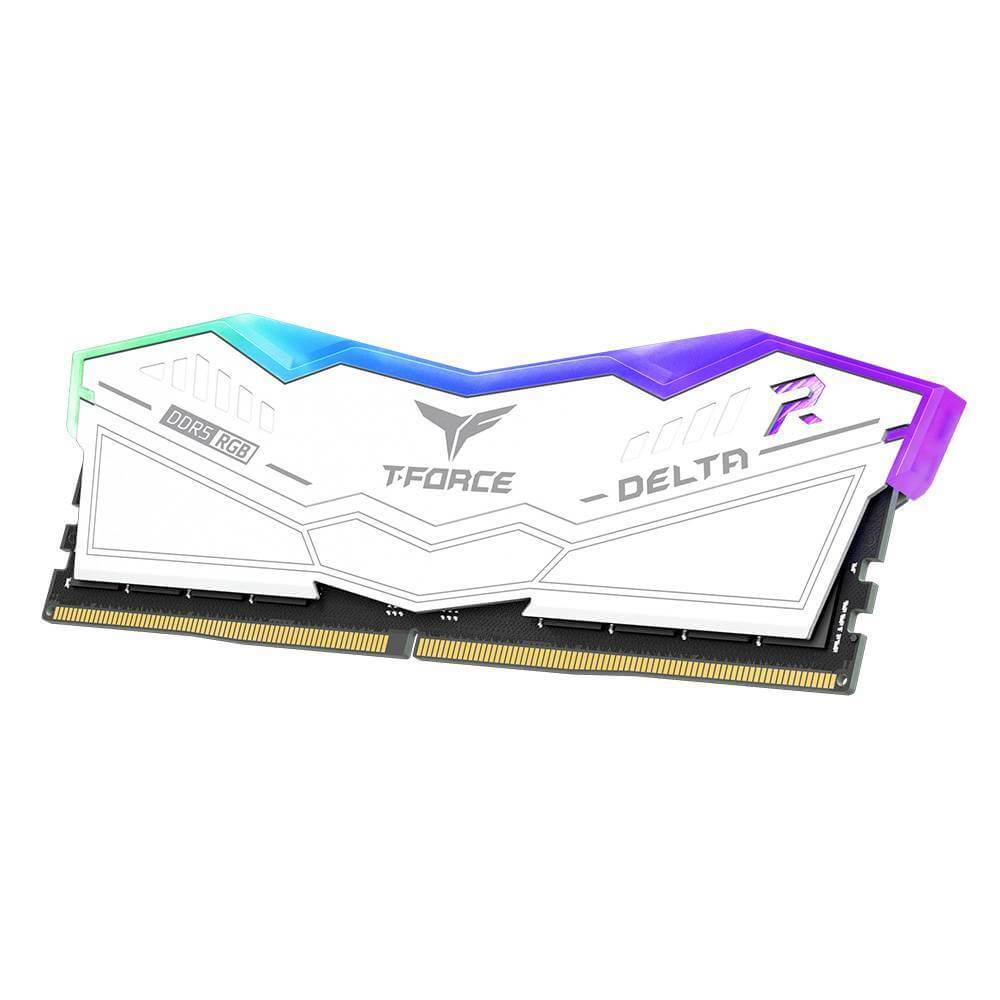 Memória RAM UDIMM TEAMGROUP Delta RGB 32GB (2x16GB) DDR5-6000MHz Branca (5)