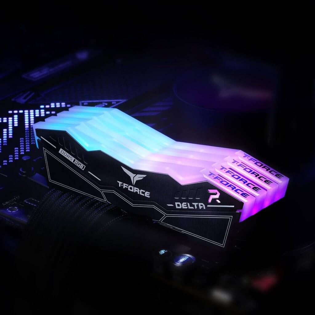 Memória RAM UDIMM TEAMGROUP Delta RGB 32GB (2x16GB) DDR5-6000MHz Preta (7)