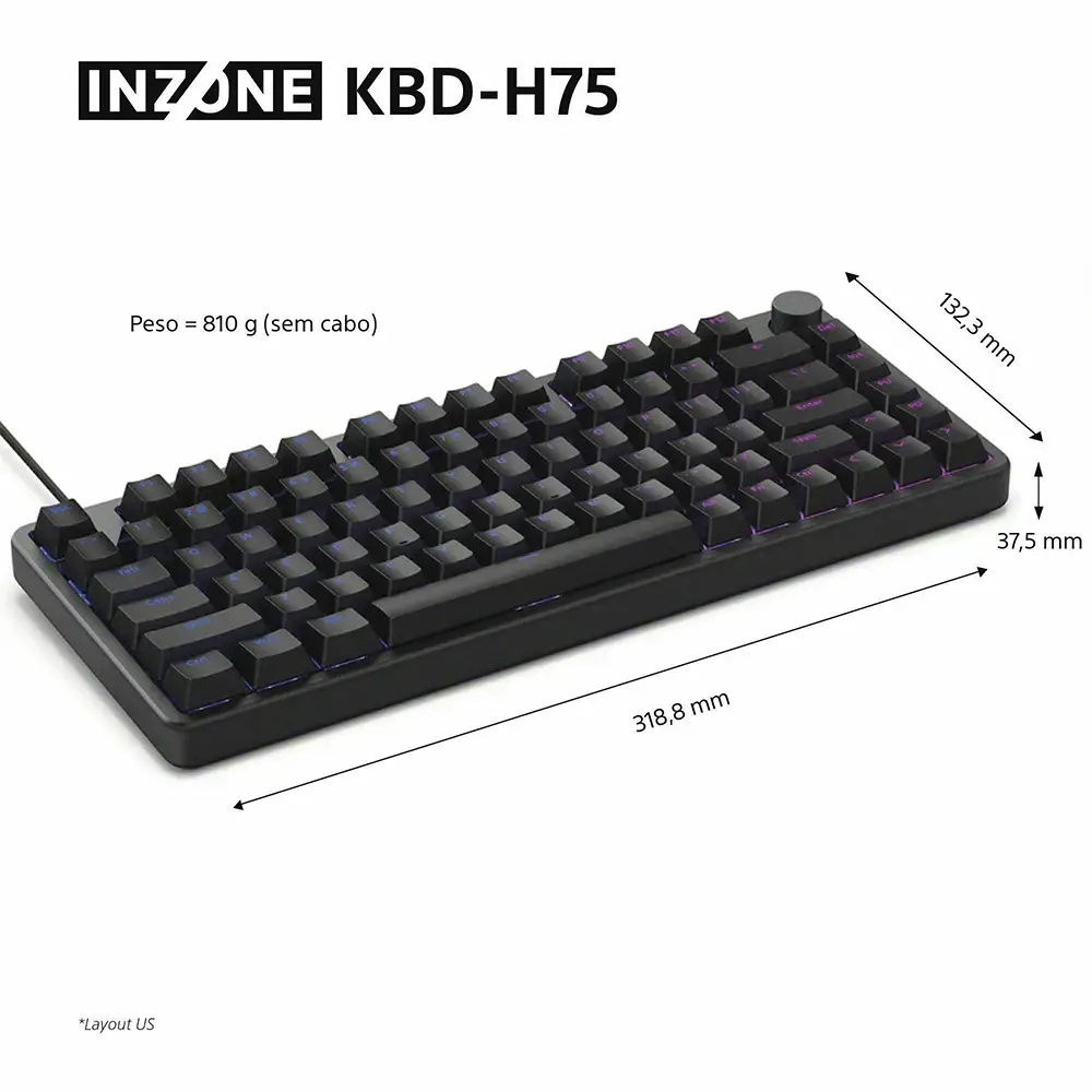 Sony INZONE KBD-H75 Gaming RGB