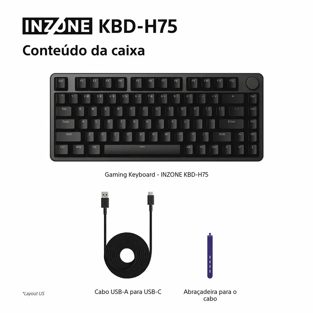 Sony INZONE KBD-H75 Gaming RGB