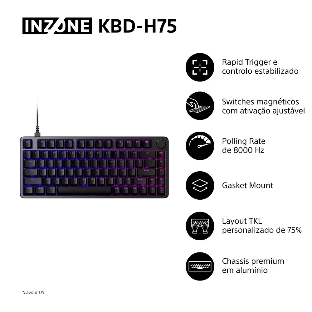 Sony INZONE KBD-H75 Gaming RGB