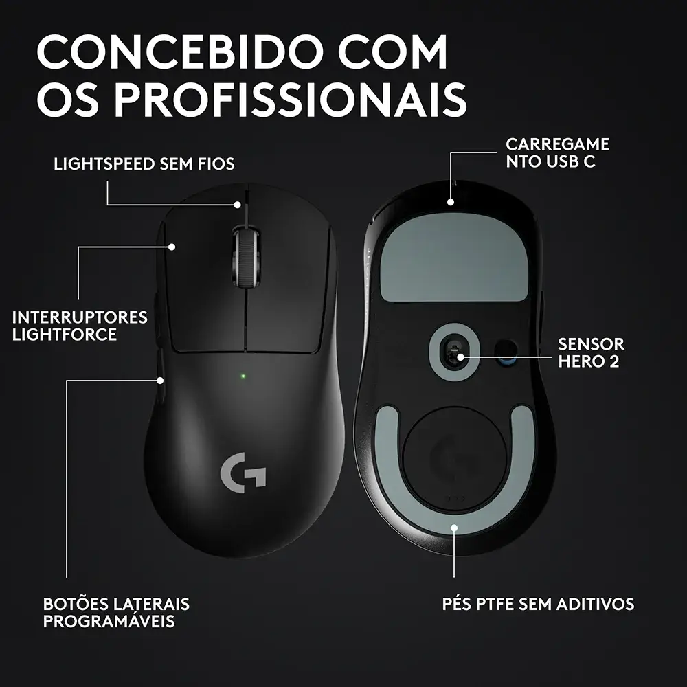 Rato Óptico Logitech Pro X Superlight 2 Dex Wireless