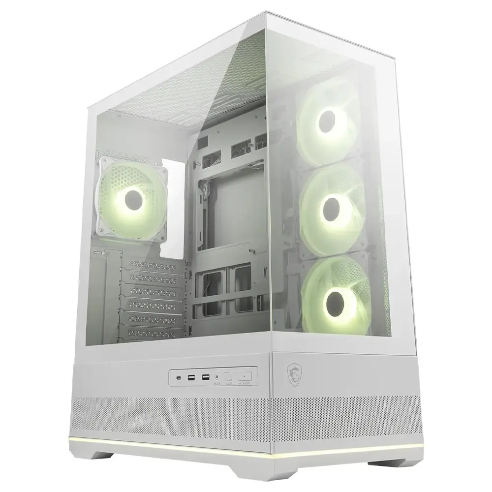 Caixa ATX MSI MAG Pano 110R PZ ARGB Tempered Glass White