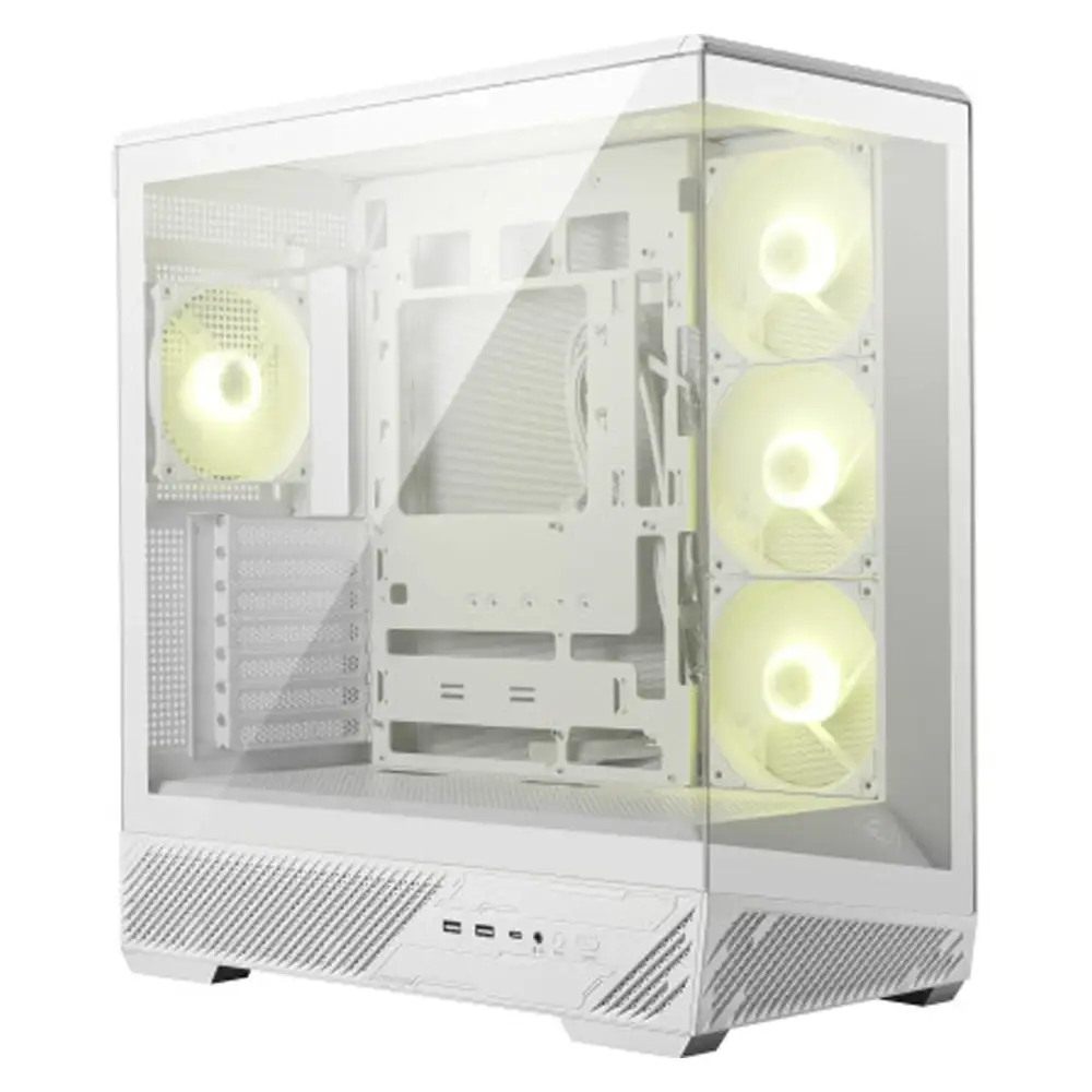Caixa ATX MSI MAG Pano 130R PZ ARGB Tempered Glass White