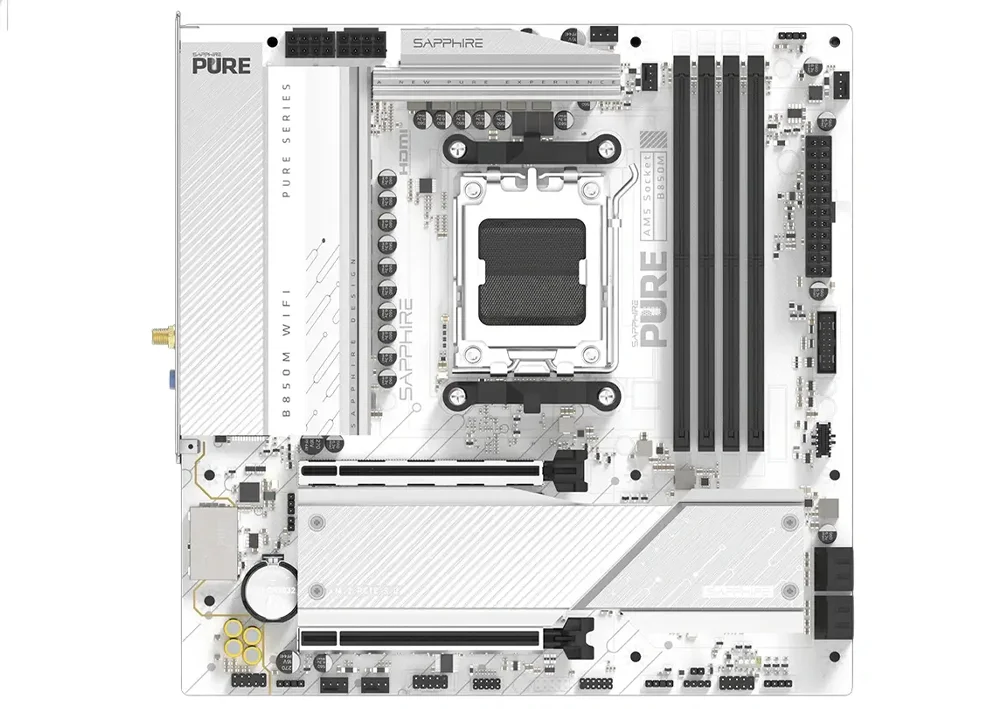 Motherboard Micro-ATX Sapphire Pure B850M WiFi SktAM5_ (1)