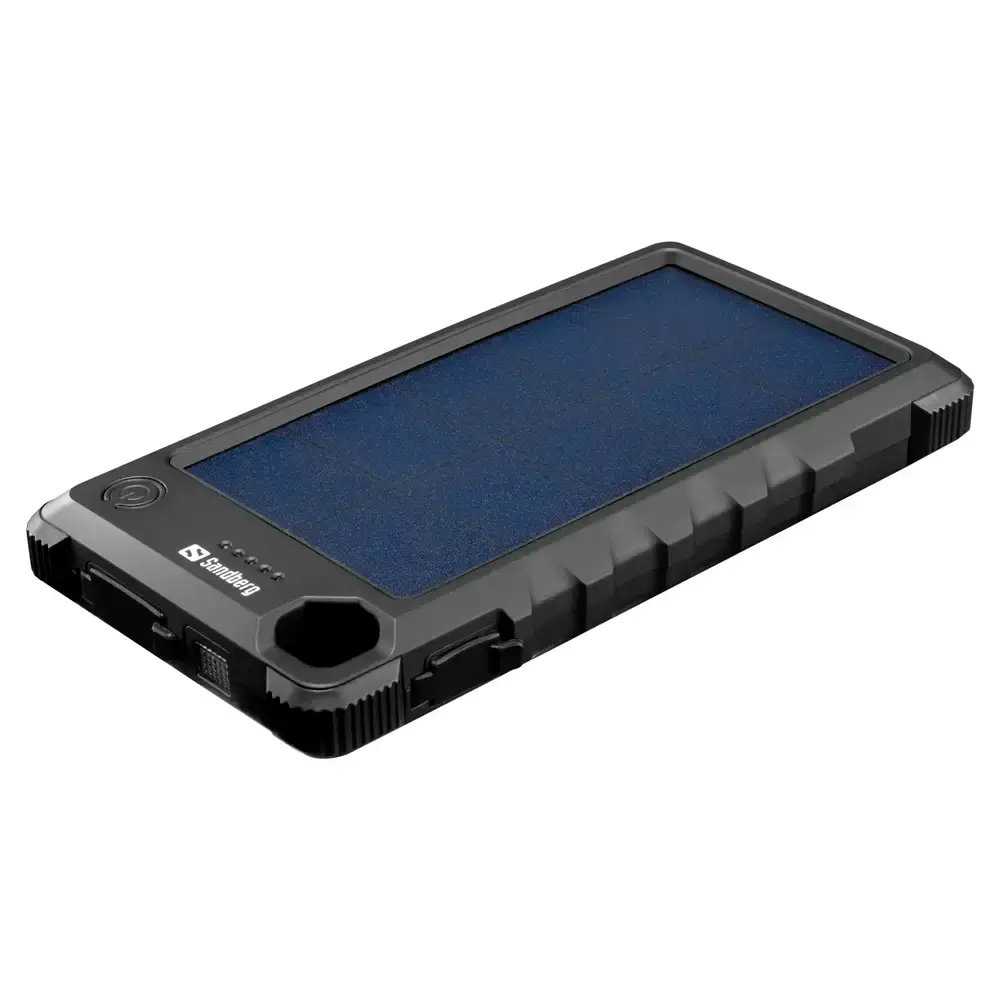 Powerbank Solar Sandberg Outdoor 10000mAh PD 20W Preta