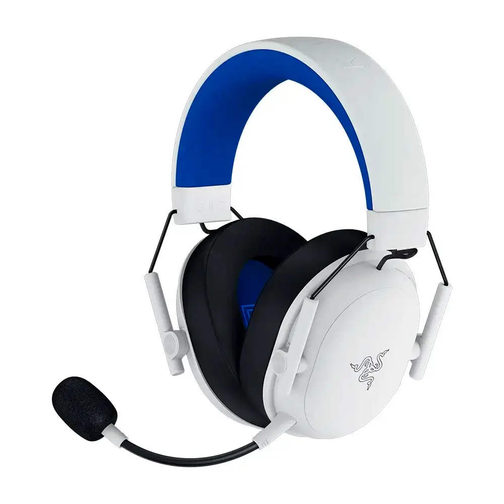 Headset Razer BlackShark V3 X Hyperspeed for PlayStation WirelessBluetooth Branco