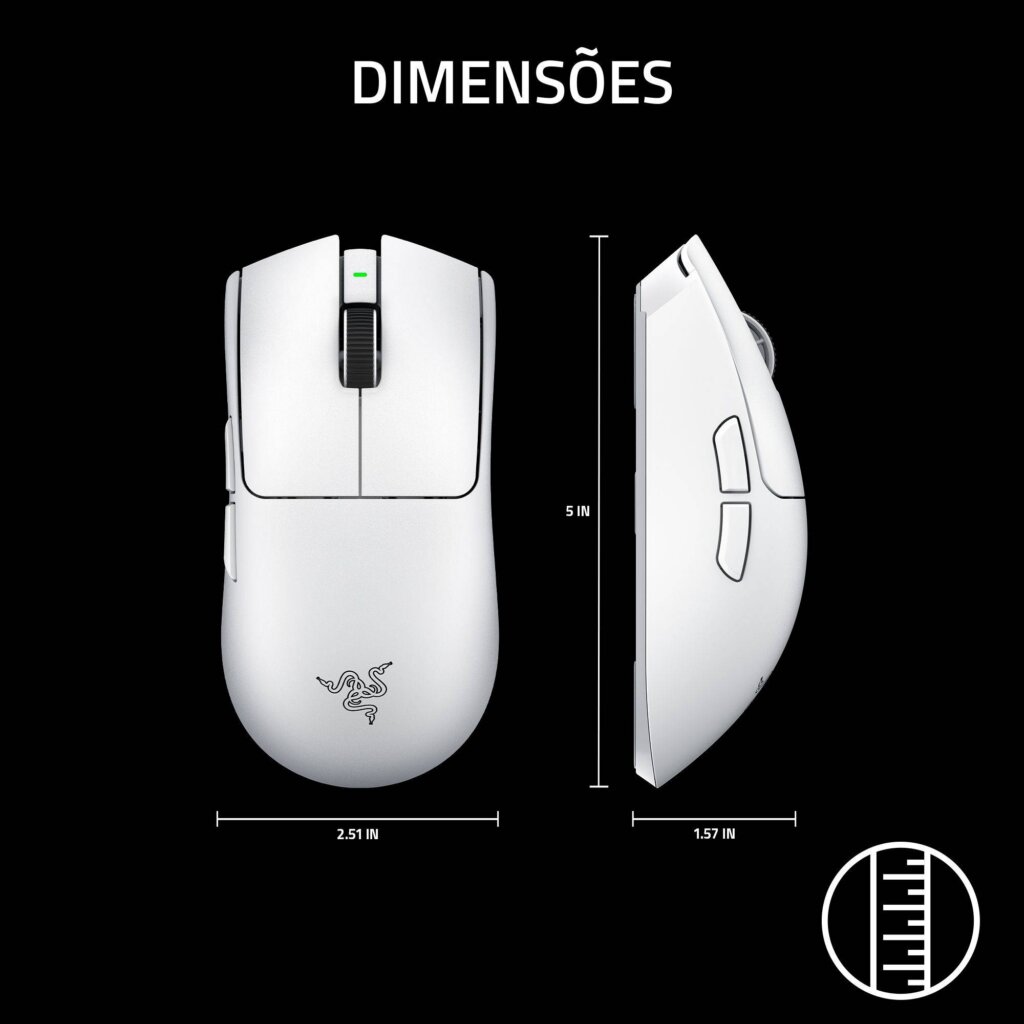 Rato Óptico Razer Viper V4 Pro Wireless 50000DPI Branco