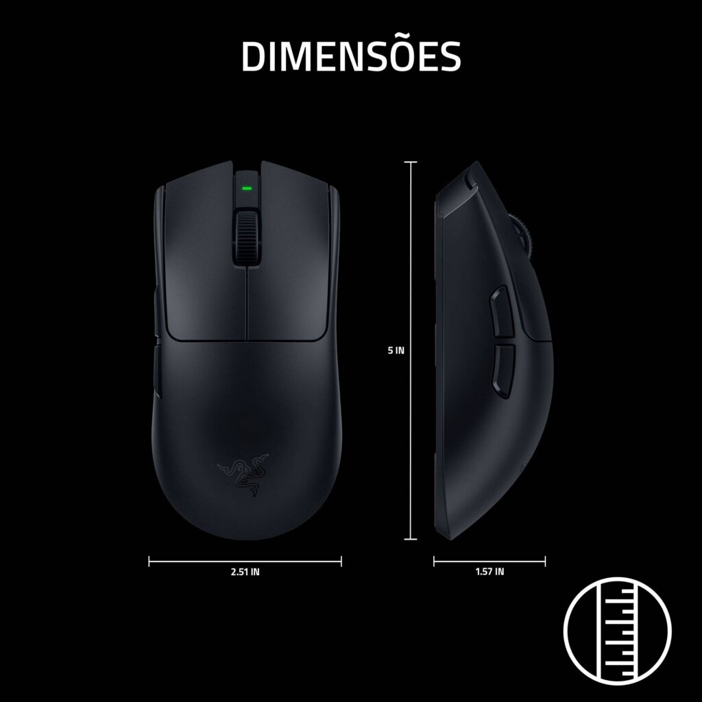 Rato Óptico Razer Viper V4 Pro Wireless 50000DPI Preto