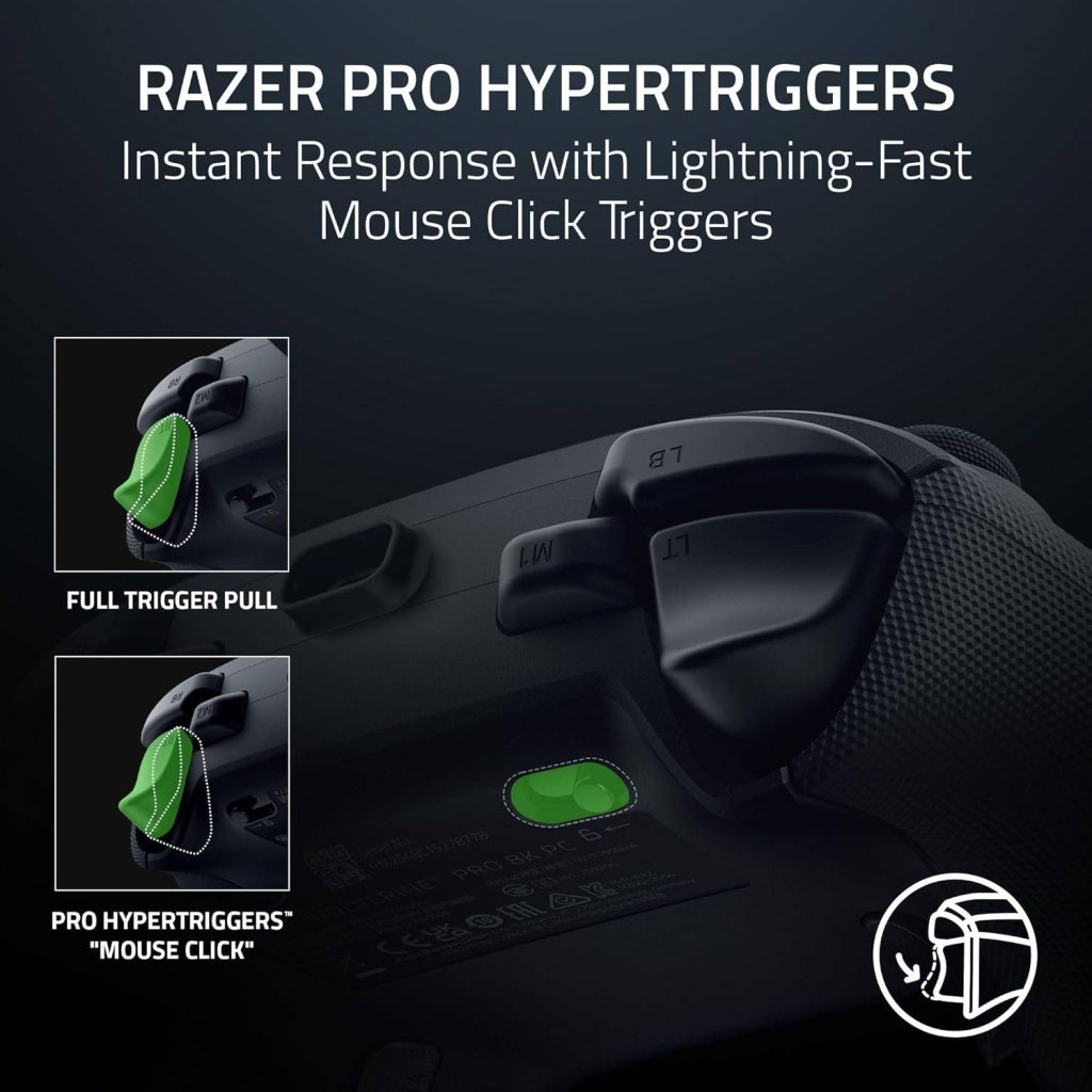 Razer Wolverine V3 Pro Gatilhos Hápticos