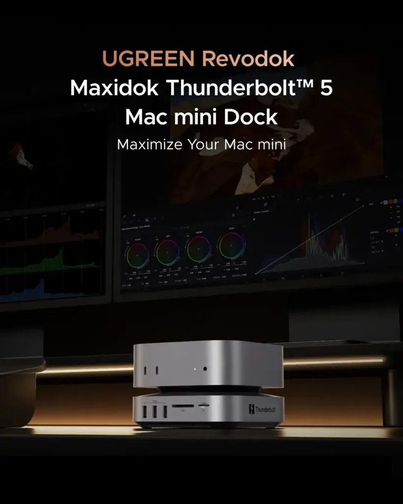 UGREEN Maxidok 10-in-1 Thunderbolt 5 Mac mini Dock