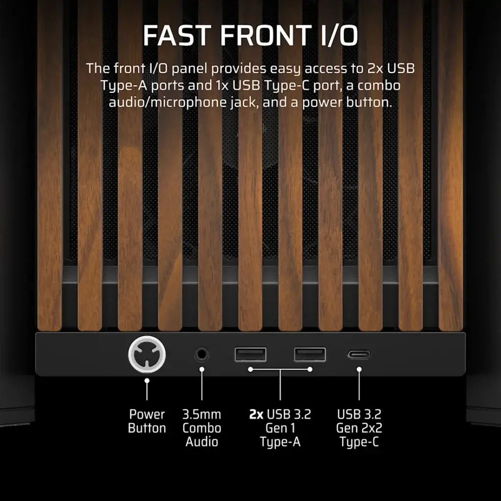 Corsair FRAME 4000D Wood RS Black/Walnut