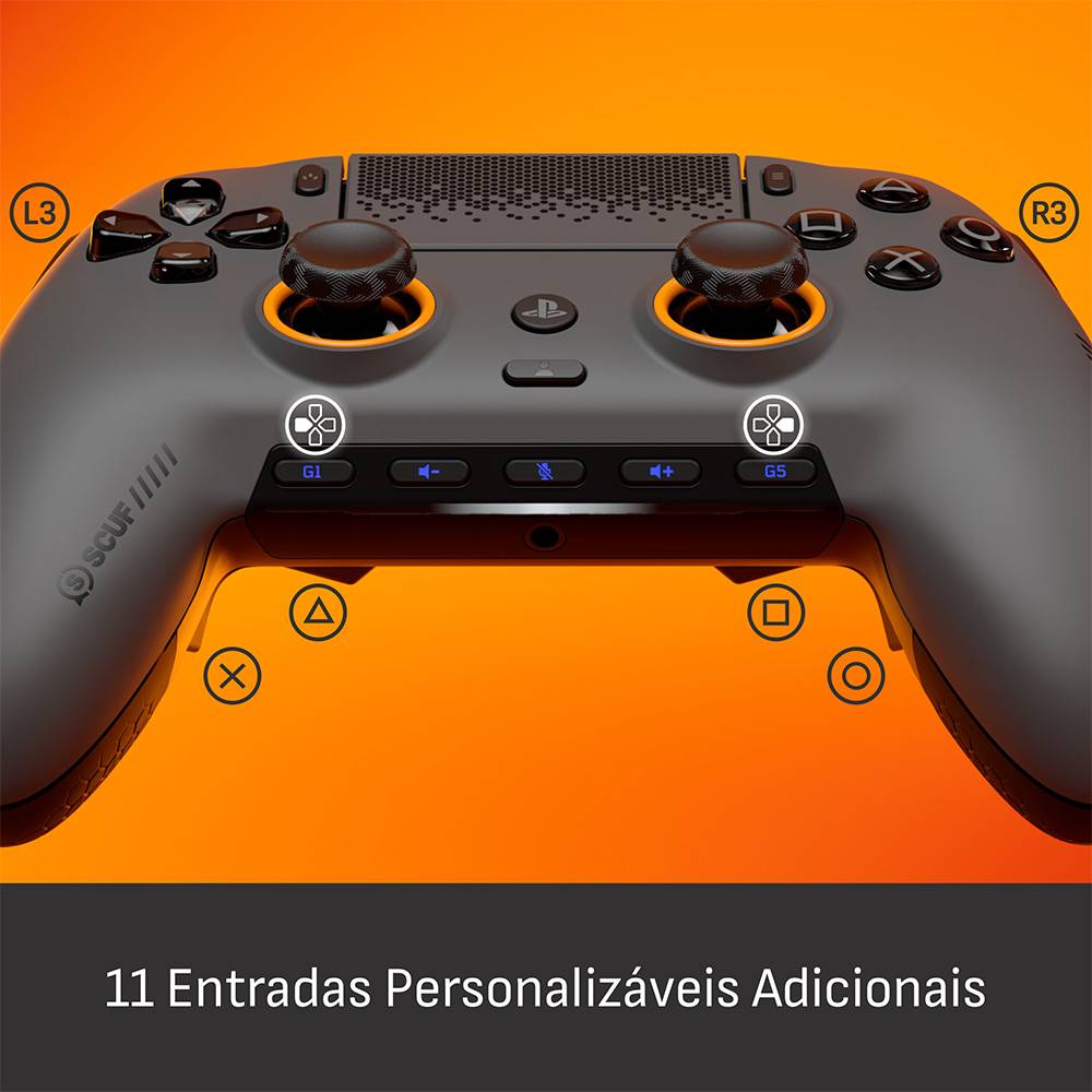 Gamepad SCUF Omega Wireless Gaming Performance PC/PS5 - Steel Gray