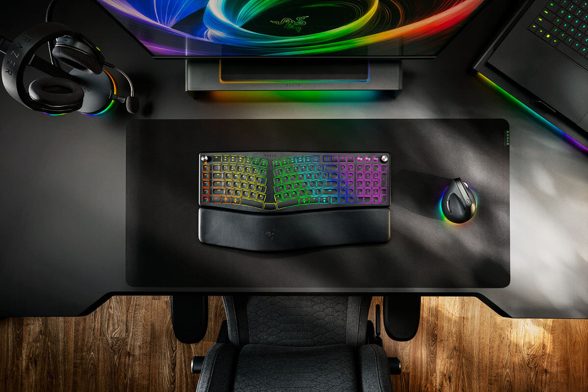 Razer Pro Type Ergo: Teclado ProfissionalErgonómico Split da Razer com ...