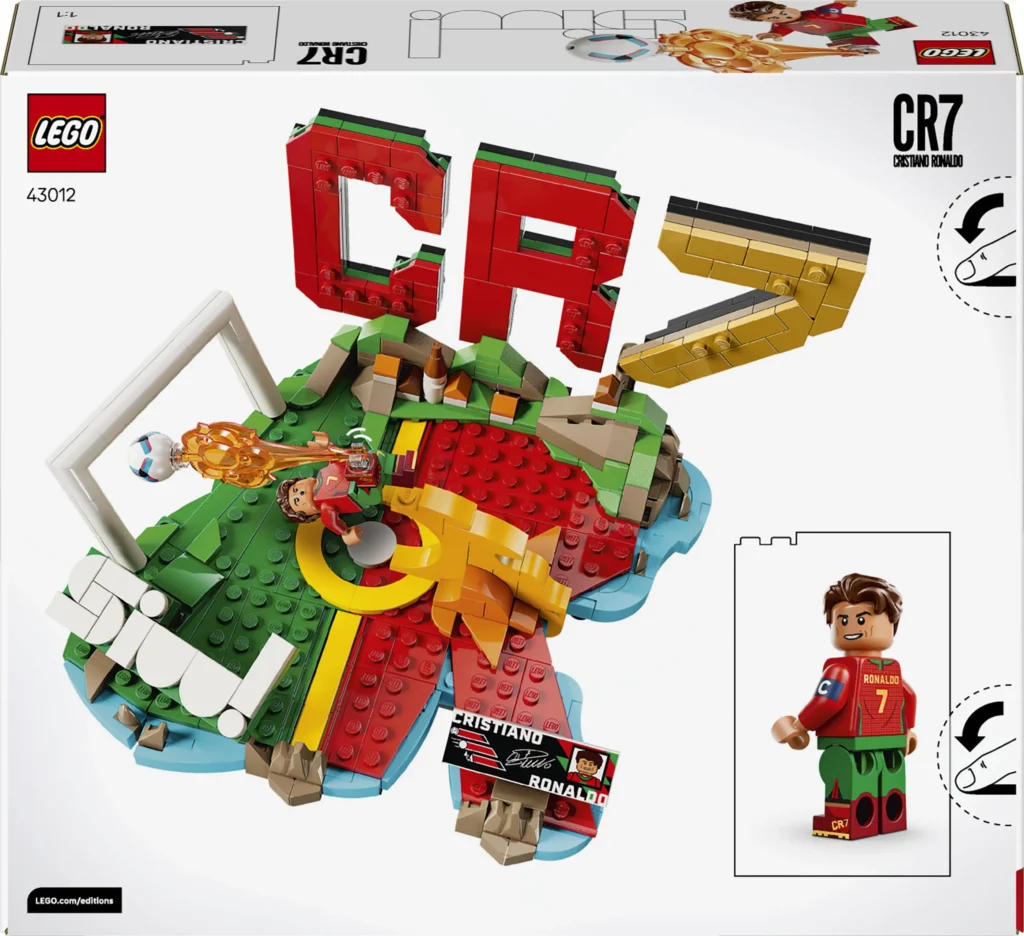 LEGO Editions Football: Cristiano Ronaldo – Destaques do Futebol | Idades 10+ | 490 Peças | Item 43012