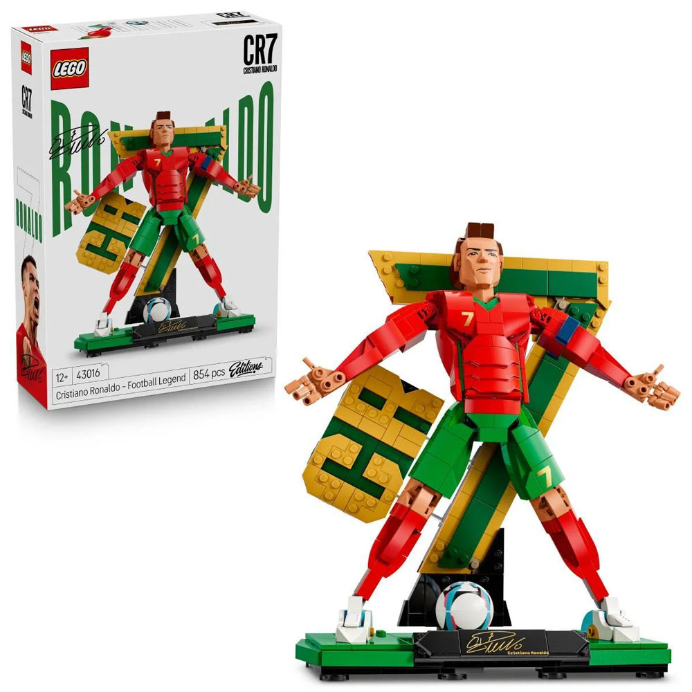LEGO Editions Football: Cristiano Ronaldo – Lenda do Futebol | Idades 12+ | 854 Peças | Item 43016