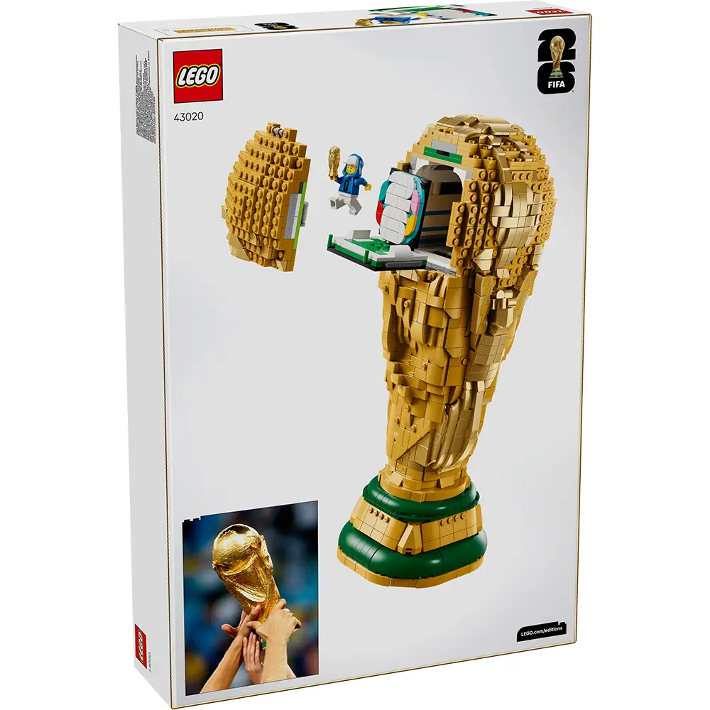 LEGO Editions Sports: Troféu Oficial do Campeonato do Mundo da FIFA™ | Idades 12+ | 2842 Peças | Item 43020