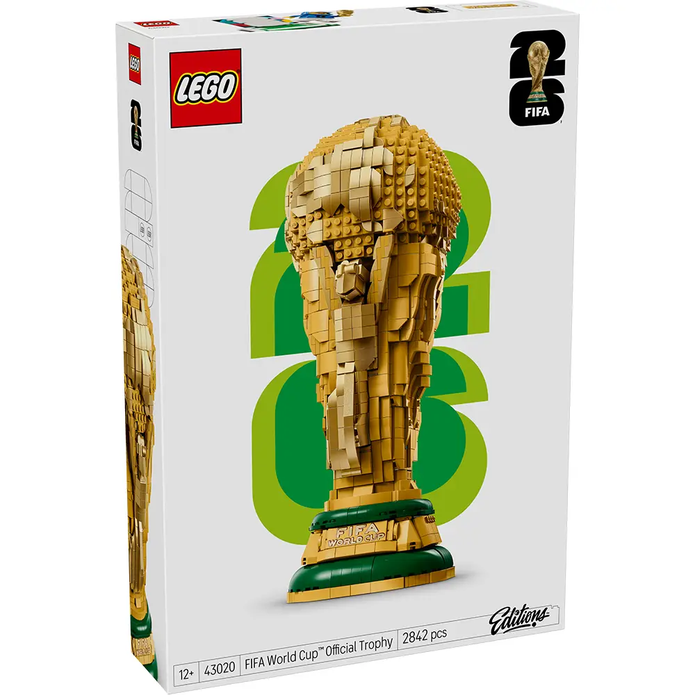 LEGO Editions Sports: Troféu Oficial do Campeonato do Mundo da FIFA™ | Idades 12+ | 2842 Peças | Item 43020
