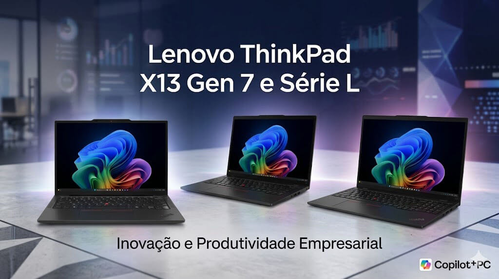 Lenovo ThinkPad X13 Gen 7 e Série L: Portáteis Empresariais com IA