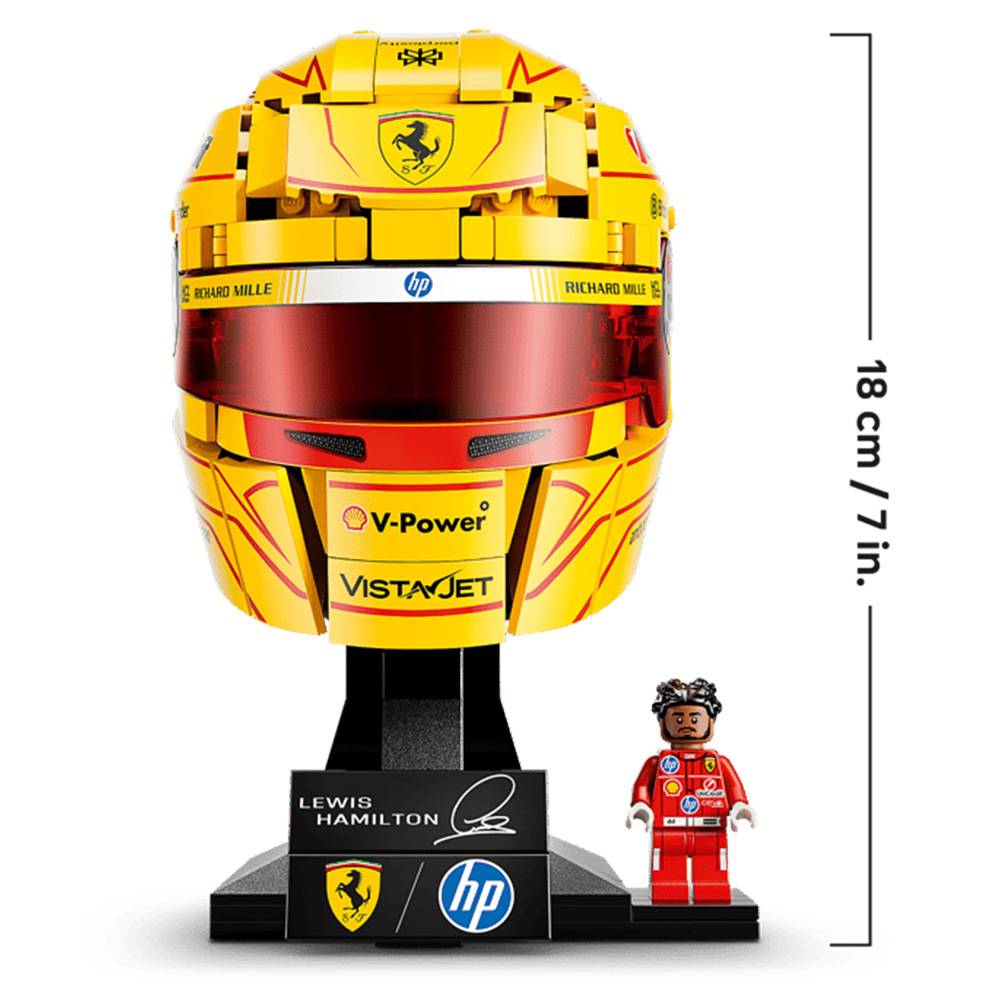 LEGO Editions F1: Capacete Scuderia Ferrari HP de Lewis Hamilton