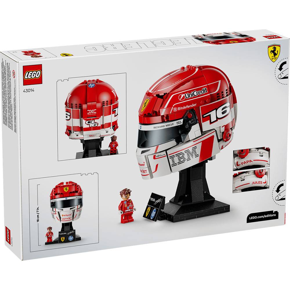 LEGO Editions F1: Capacete Scuderia Ferrari HP de Charles Leclerc